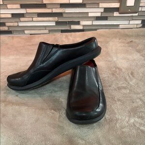 Womens Black Slip-On Shoes